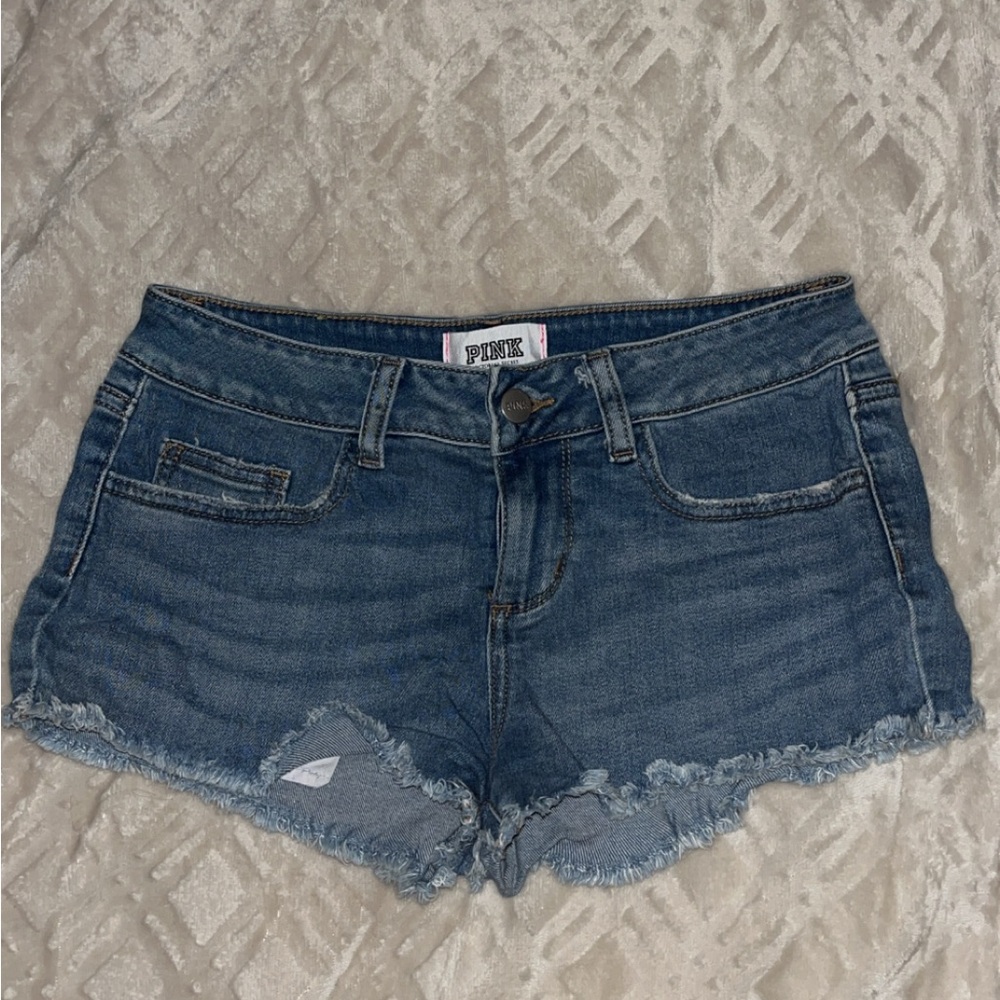 PINK Victoria’s Secret Denim Blue Women's Shorts Size 4